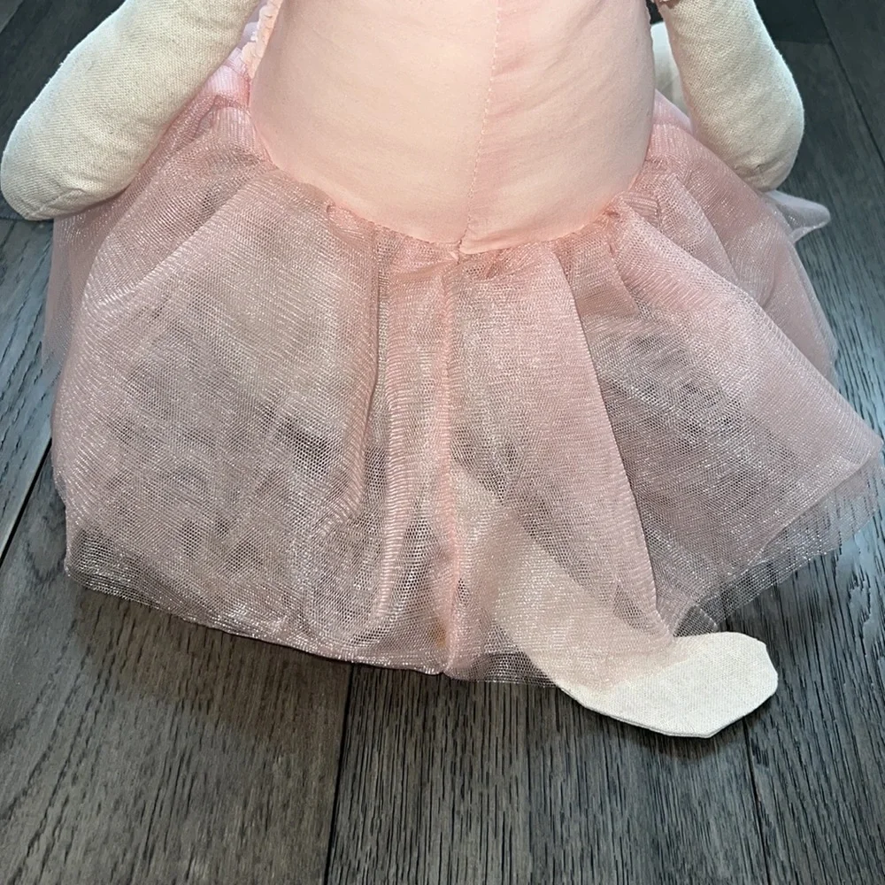 NWT Loving kindness ballerina like cat stuffed animal with tulle tutu and roses